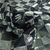 Gasa Metalica a Cuadros - Negro y Plateado - comprar online