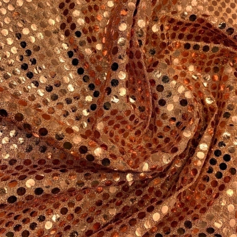 Falso Paillette Grande - Naranja