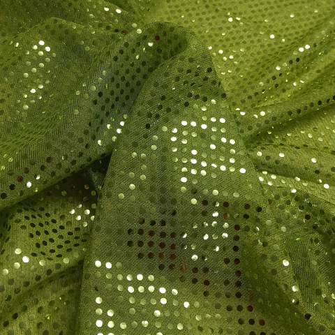 Falso Paillette Chico - Verde Lima