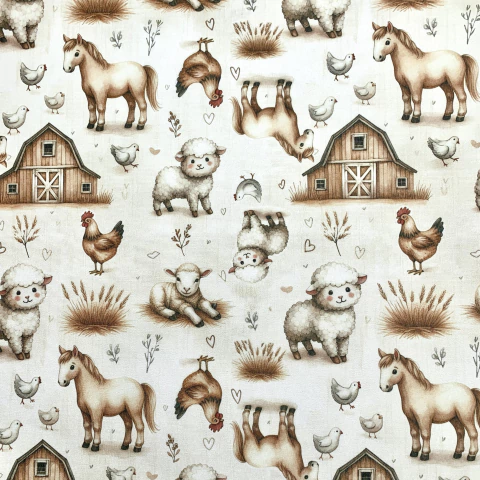 Gabardina Acrílica Estampada Liviana - A052 - comprar online