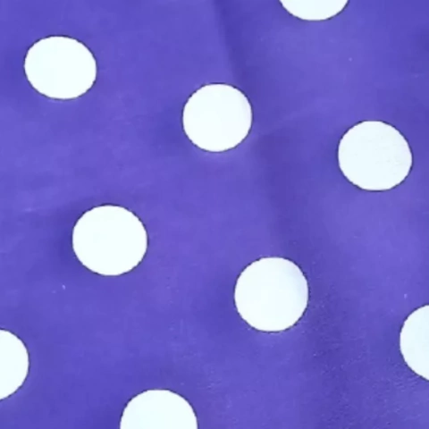 Tafeta Estampada - Lunares Violeta