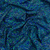 Lycra con Lurex Paillette - Circulos Turquesa y Negro - comprar online