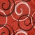 Cuerina Estampada - Espirales en Rojo