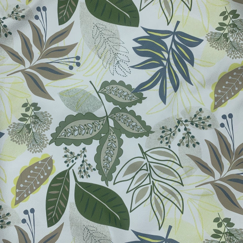 Cuerina Estampada - Hojas tropicales