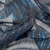 Microtul con Foil - Negro y Azul Francia - comprar online