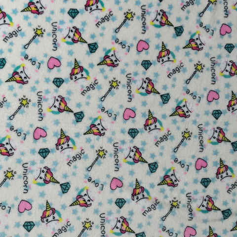 Polar Soft Estampado - Unicornio Mágico Blanco