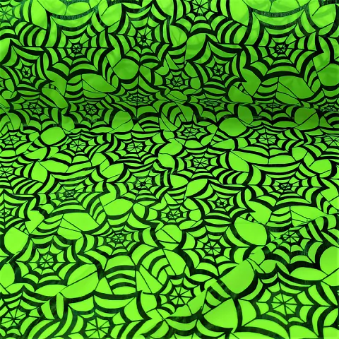 Transfer Araña - Verde Fluo y Negro