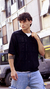 CAMISA CROCHET- NEGRO