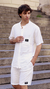Conjunto de Lino Oversize Playero - Blanco