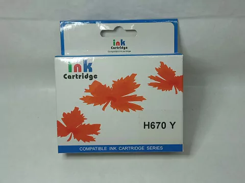 Cartucho de Tinta HP 670 YELLOW COMPATIBLE HP ADVANTAGE 3525/4615/4625/5525-CZ117/118 (15ML)