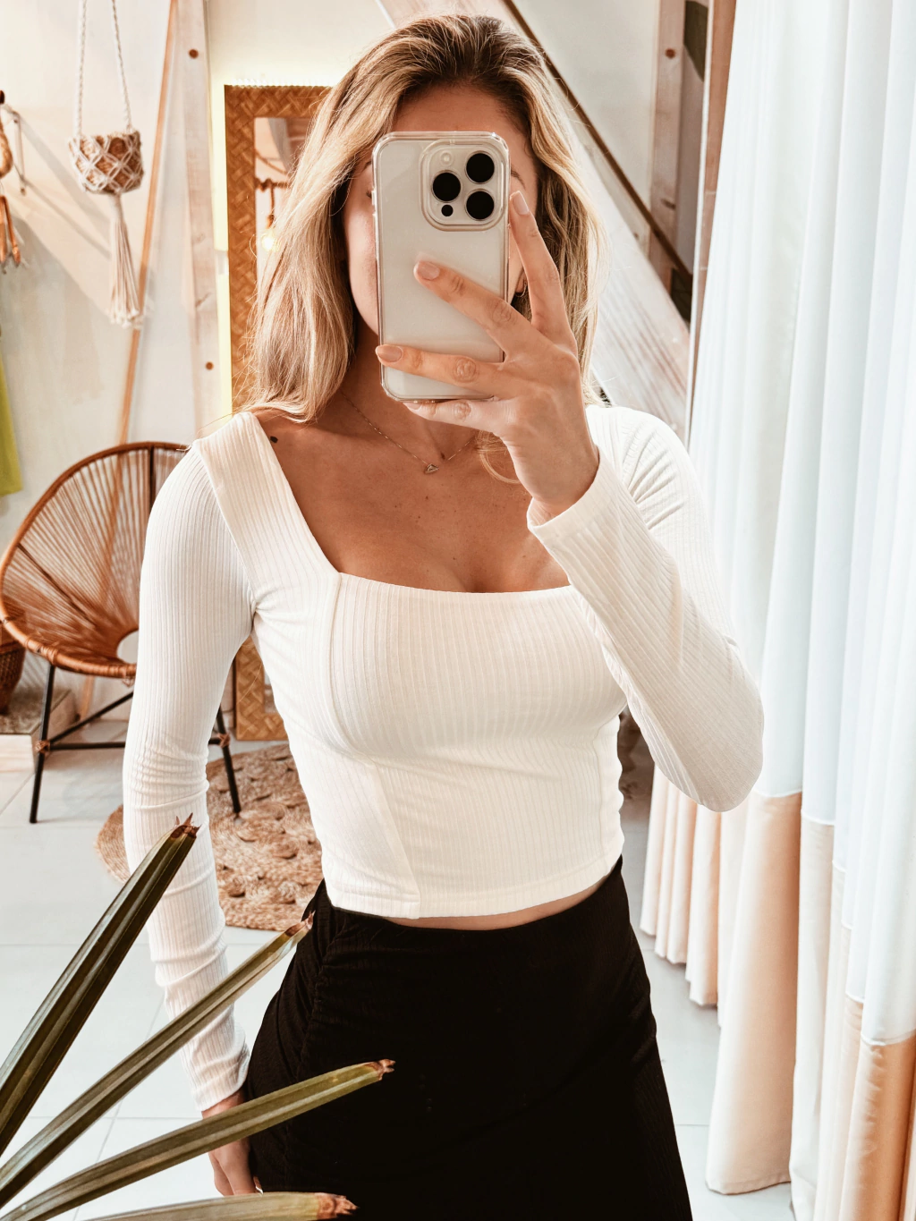 CROPPED CANELADO MAJU OFF
