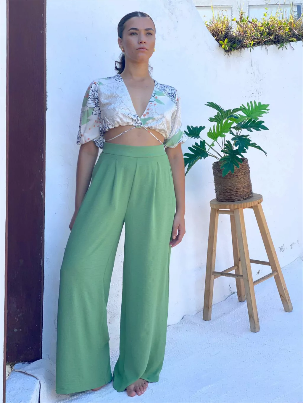 CALÇA PANTALONA JULY VERDE