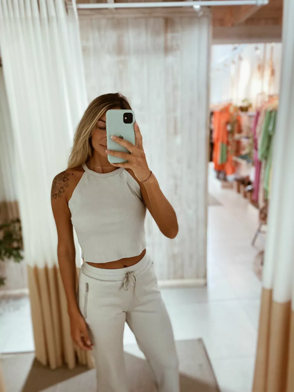 REGATA CROPPED RIB GREY