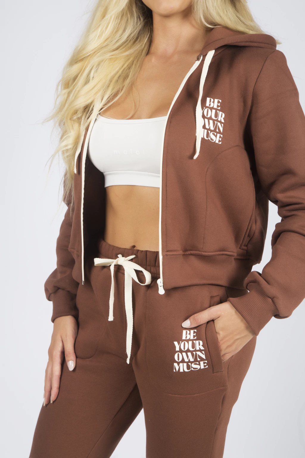 JAQUETA FROST MOLETOM BROWN