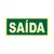 Placa de Sinalização "Saída" Fotoluminescente 20x40cm PVC S12