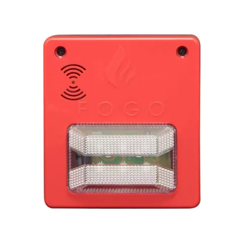 Sinalizador audiovisual com sirene 12V/24V Convencional