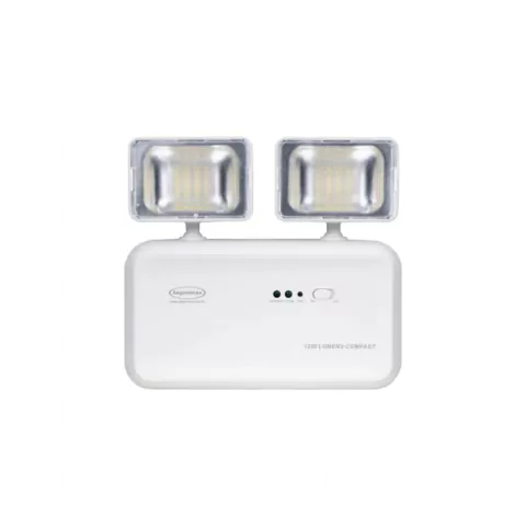 Iluminação de Emergência LED 1.200 Lúmens Compact 2 Faróis Segurimax