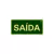 Placa de Sinalização Saída Fotoluminescente 15x30cm PVC S12 - comprar online