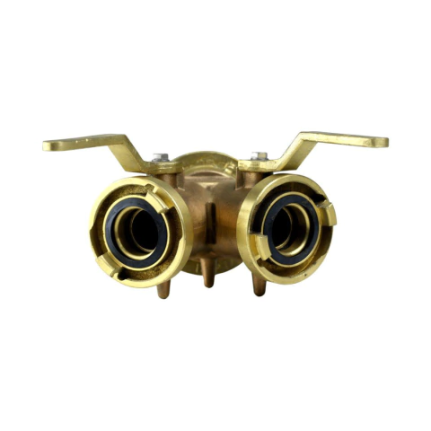 Derivante com Entrada Storz de 2.1/2 e 2 Saídas Storz 1.1/2 em Latão