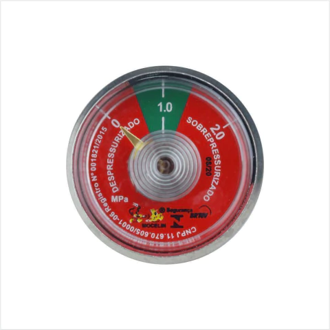 Manômetro Indicador De Pressão 1.0 MPA Base Aço Inox - comprar online