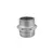 Niple duplo galvanizado de 1.1/2" com rosca macho BSP de 11 fios, ideal para conexões em sistemas de combate a incêndio.