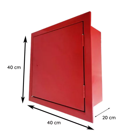 Caixa Abrigo de Embutir Para Registro Recalque A40 x L40 x P20