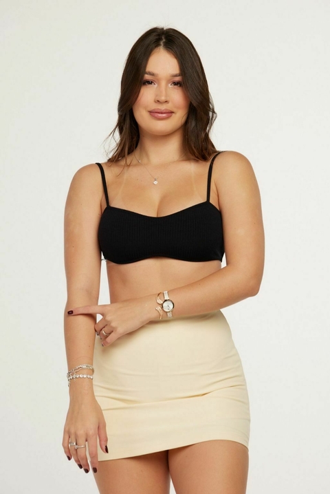 Cropped Maya Preto Jeeh Moraes