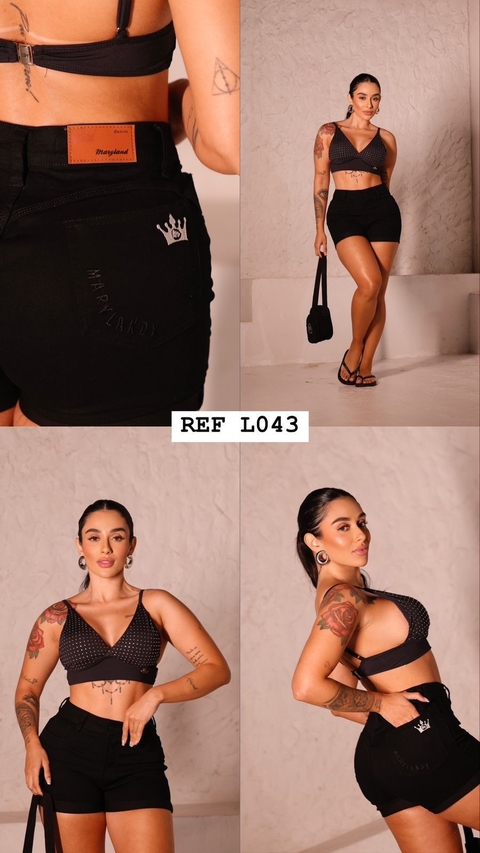 Short jeans preto Maryland
