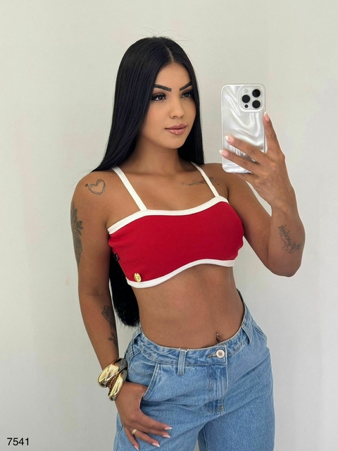 Top Greta Vermelho Pimenta Original