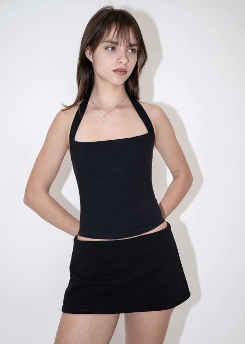NECK TOP (negro) - comprar online
