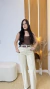 CALÇA PANTALONA ESTEFANI OFF WHITE na internet