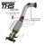 DOWNPIPE THS FORD FUSION ECOBOOST ATÉ 2016 2.5 POL INOX - comprar online