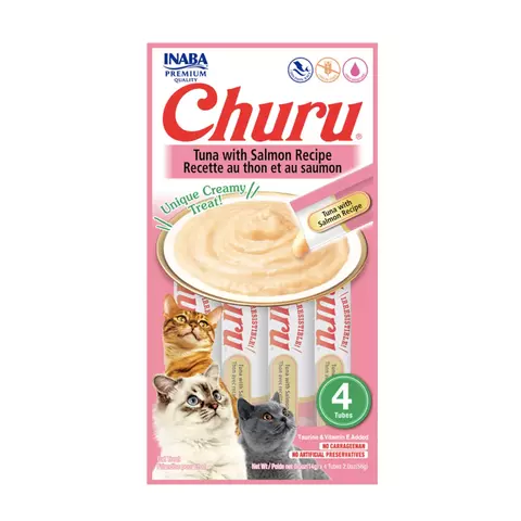 Petisco Cremoso Churu Cat Atum com Salmão c/ 4 unidades - comprar online