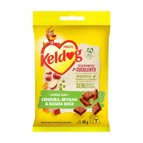 Petisco Keldog Bifinho de Cenoura, Ervilha e Batata Doce - comprar online