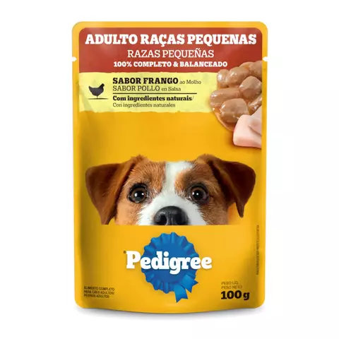 Ração Úmida Pedigree Adulto Raças Pequenas Frango ao Molho - comprar online