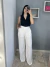 Calça viscolinho branca - comprar online