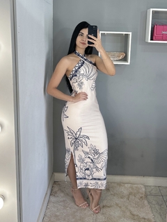 Vestido midi estampado