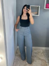 Calça alfaiataria botão lateral - comprar online
