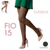 Meia calça fio 15 preta