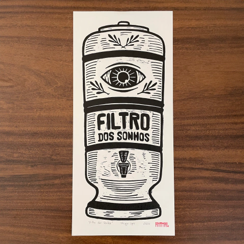 Gravura 'Filtro dos Sonhos' (branco) - comprar online