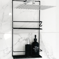 Combo organizador de ducha + toalla de mano bordada - comprar online