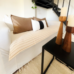 Pillow beige y rayado 200x100