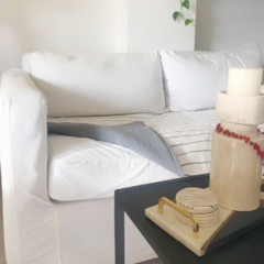 Pillow gris elefante y rayado 180x90 - tienda online