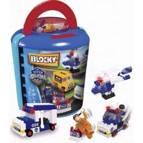 JUEGO DE MESA RASTI BLOCKY BALDE POLICIA 120 Pzs. - 01-0673