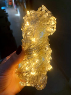 LUCES NAVIDAD SDDDC-100L 100 LED CADENA C/ENCHUFE 9.6m CALIDA