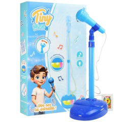 MICROFONO TINY DE PIE EXTENDIBLE CON LUCES, SONIDO Y ALTAVOZ E/CJ 55966