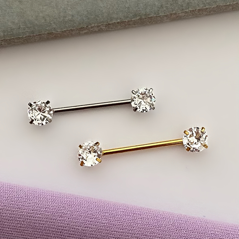 Piercing Titânio Mamilo Square