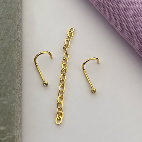 Piercing Nostril Ponto de luz Corrente - comprar online