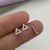 Piercing Labret Triângulo Zircônia 6x1.2mm