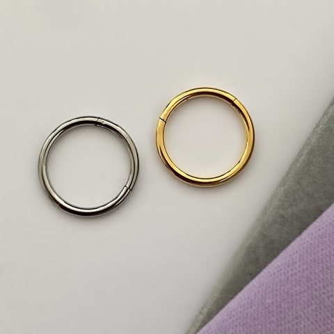 Piercing Titânio Segmentada Lisa 10x1.2mm